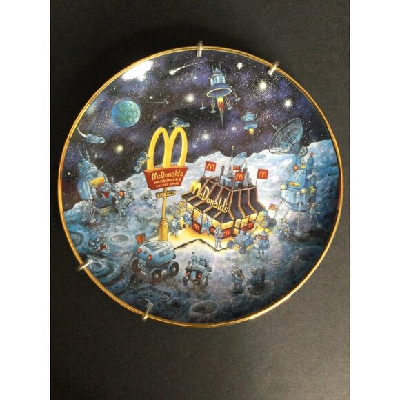 Vintage McDonald's Golden Dreams Collector's Plate By Bill Bell Franklin Mint 8" - Picture 1 of 9